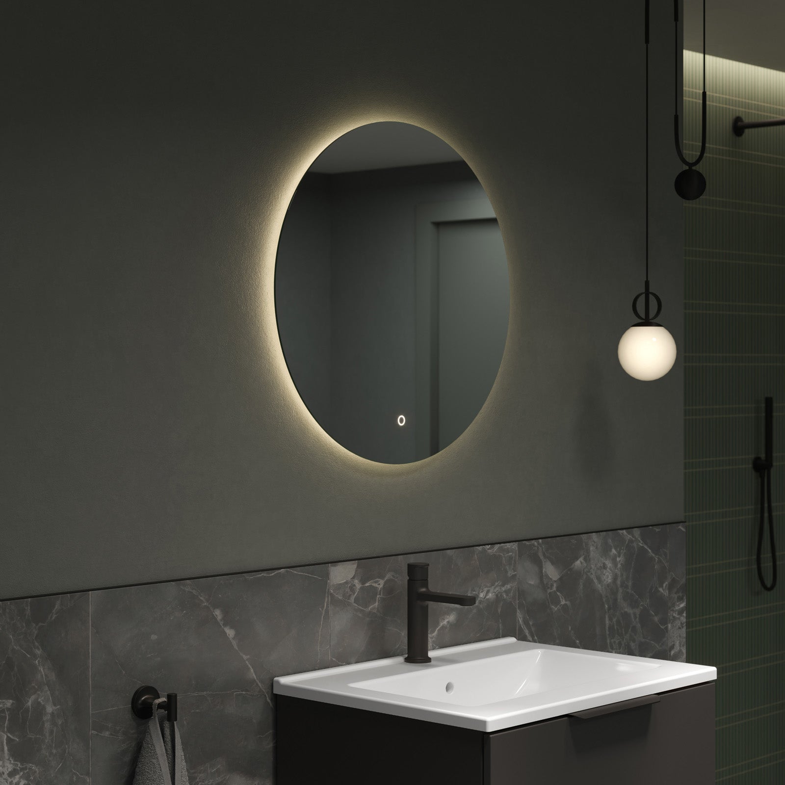 LED Light Mirror Bathroom Mirror 2712