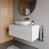 Vanity unit ARCTIC 1200 White Softtouch for countertop washbasin 
