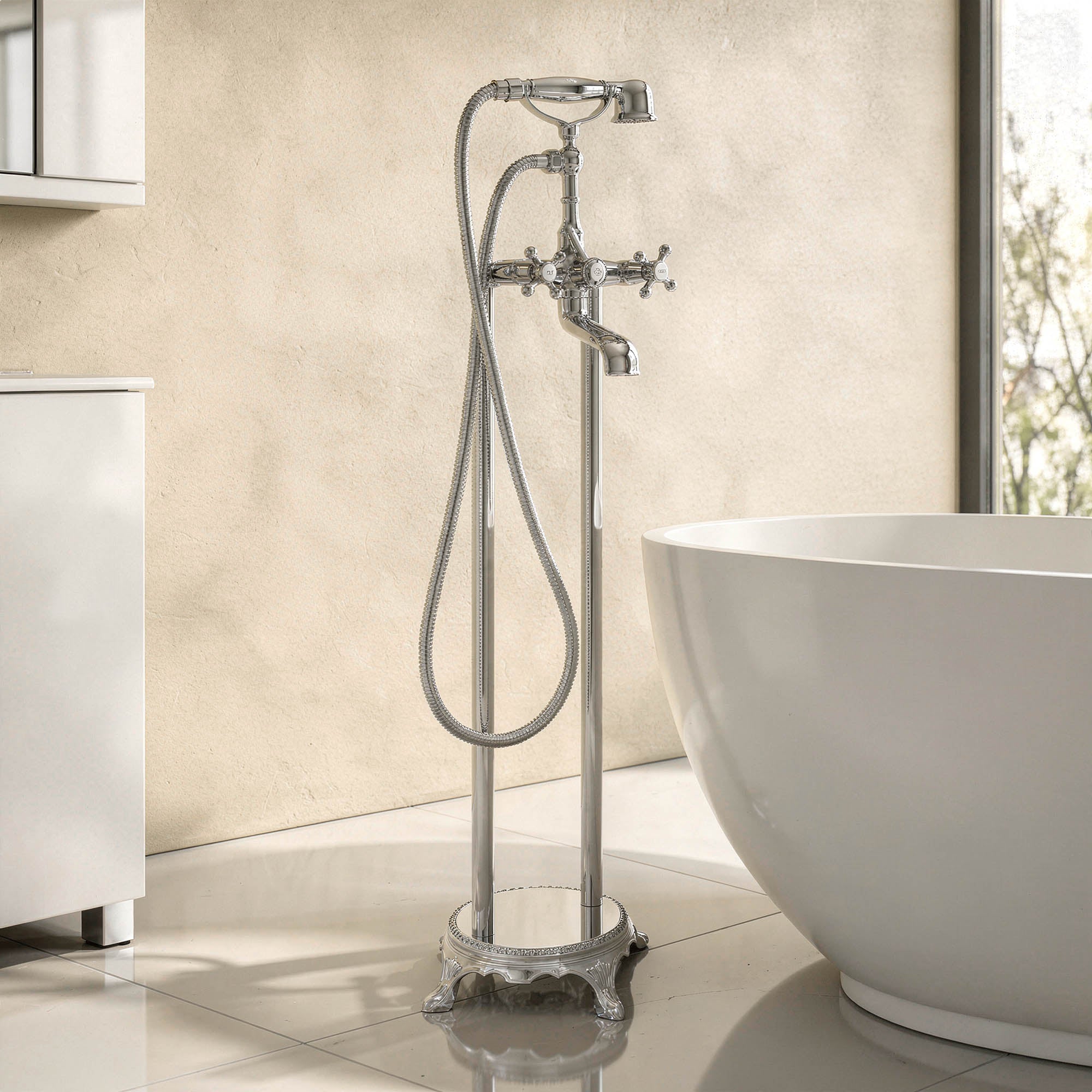 Free-standing bath mixer 1414