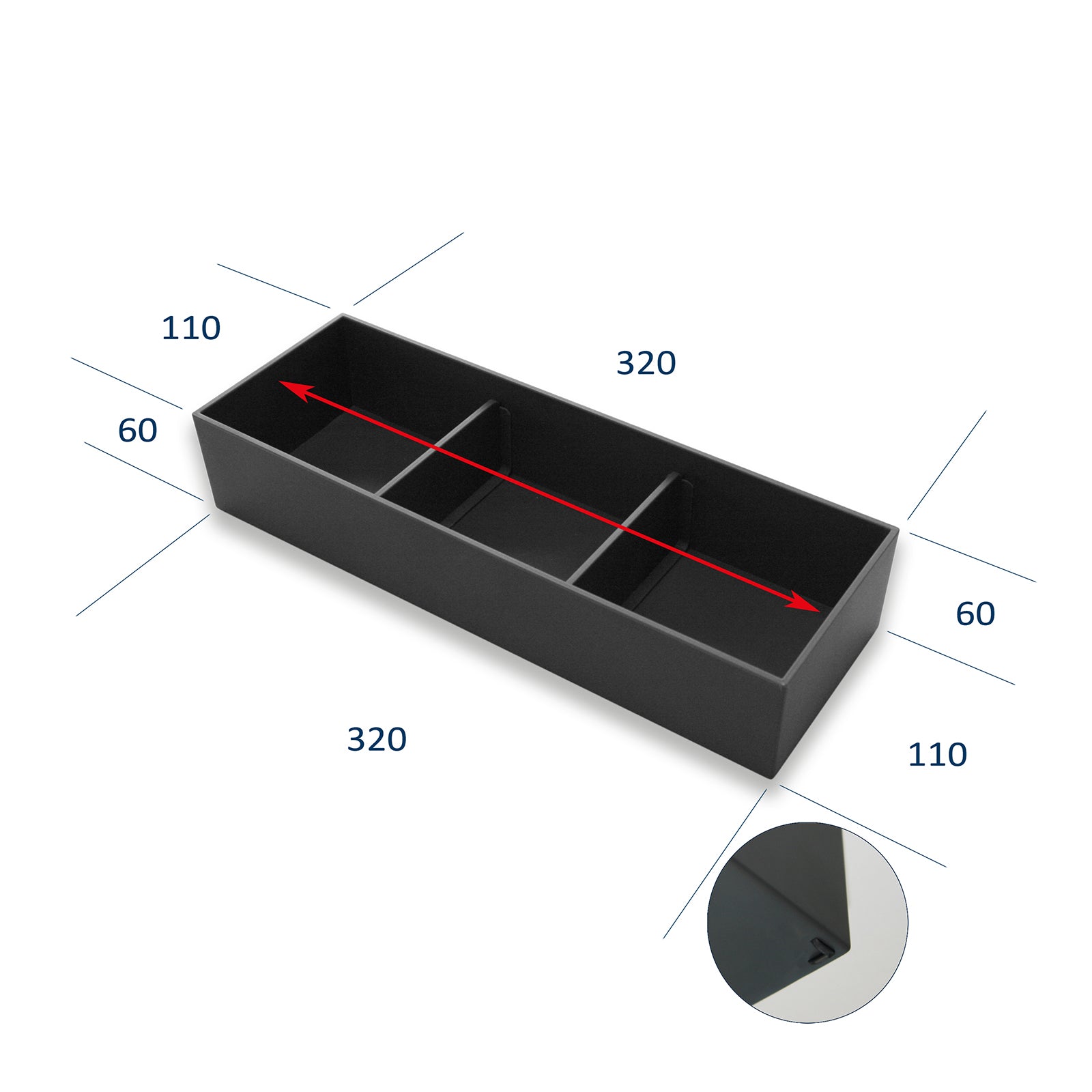 Drawer insert cosmetics insert COMBI