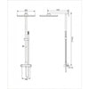Shower system 8921C Basic with SEDAL thermostat