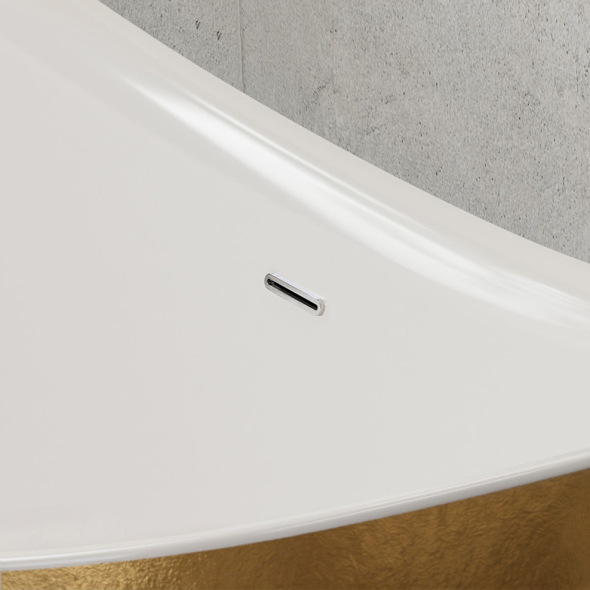 Freestanding bathtub SIENA - Gold Effect sanitary acrylic
