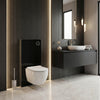 In-wall system for wall-wc - black