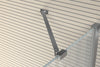 Niche shower with hinged door on fixed panel NT403
