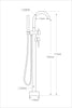 Design freestanding faucet 8028B