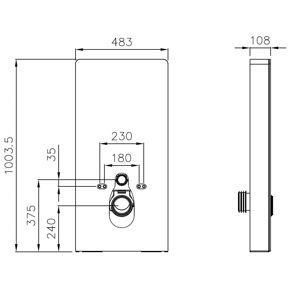 Complete WC package 36: Shower toilet Basic 1102