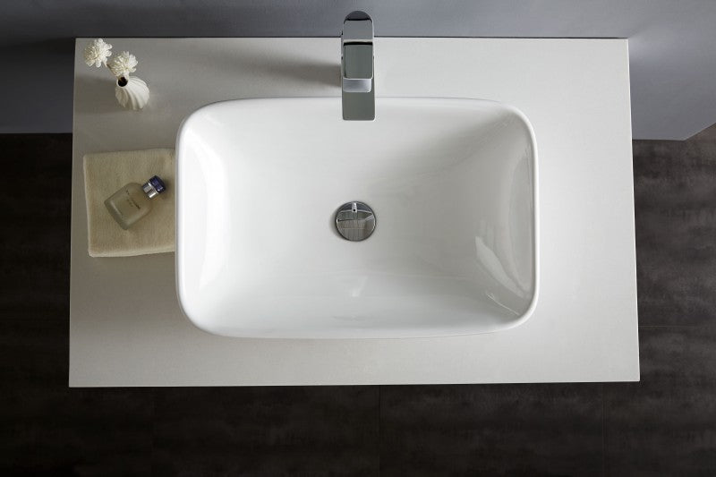 Top basin countertop basin NT3155 - ceramic - 58 x 38,5 cm