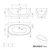 Freestanding bathtub BELAQUA Acrylic