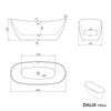 Freestanding bathtub DALIA