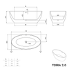 Freestanding bathtub TERRA 2.0 acrylic