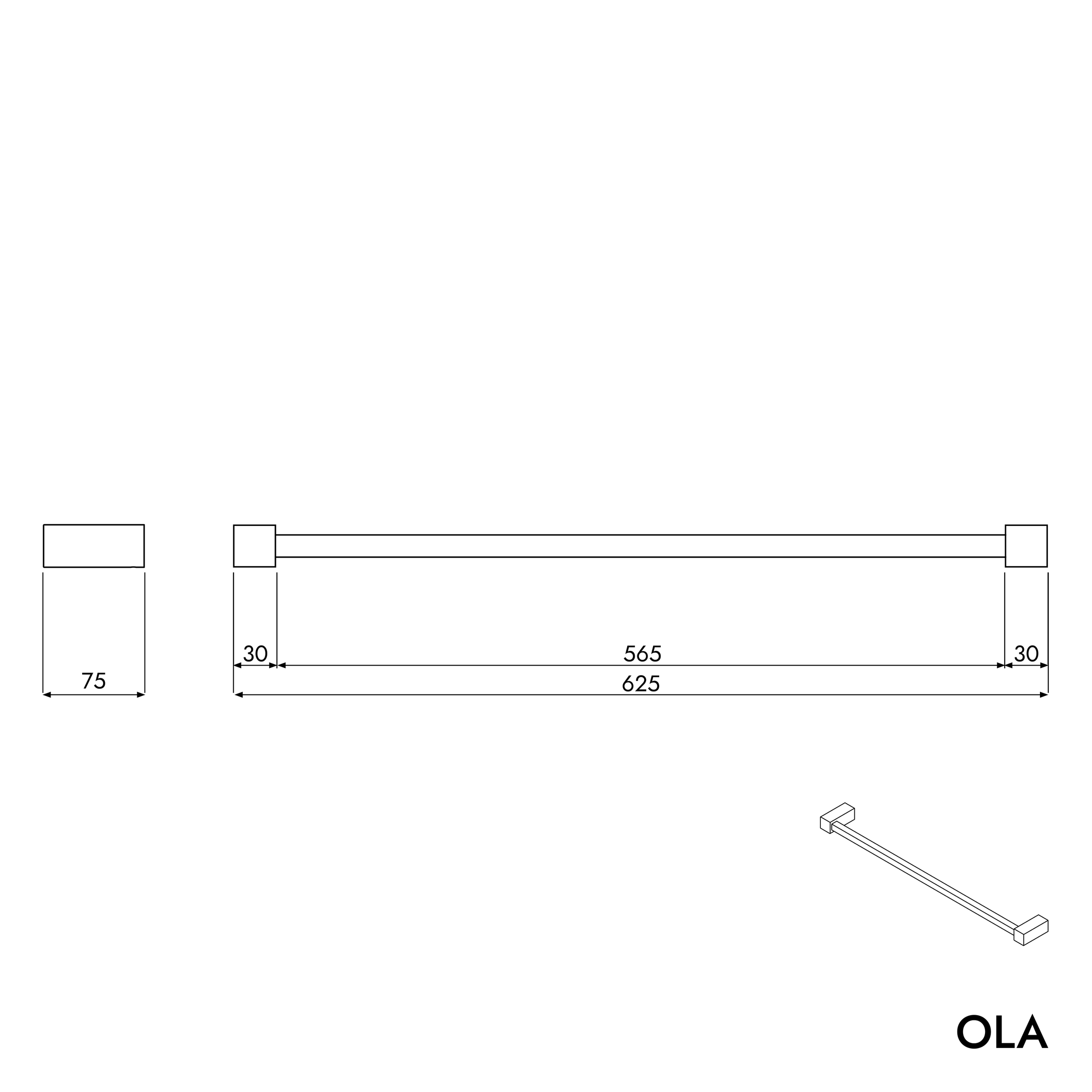 Bath towel rail OLA