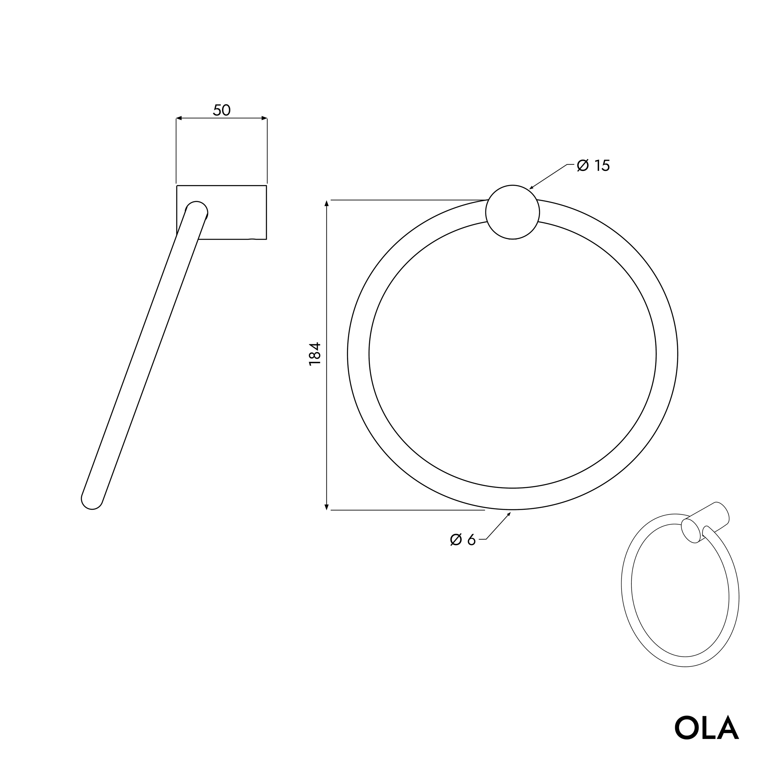 Towel ring OLA