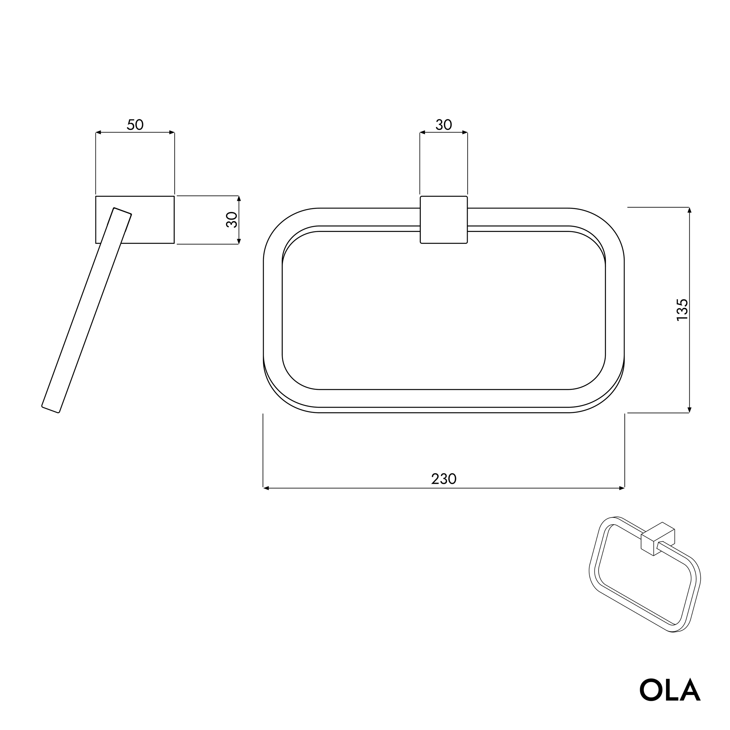 Towel ring OLA