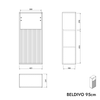 Side cabinet BELDIVO 95 cm
