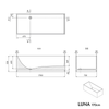 Freestanding bathtub LUNA STONE