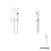 Wall connection bend CZT050B with shower holder