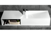 Countertop washbasin Wall-mounted washbasin TWG06 in mineral cast