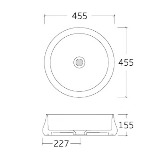 Countertop basin KW6188