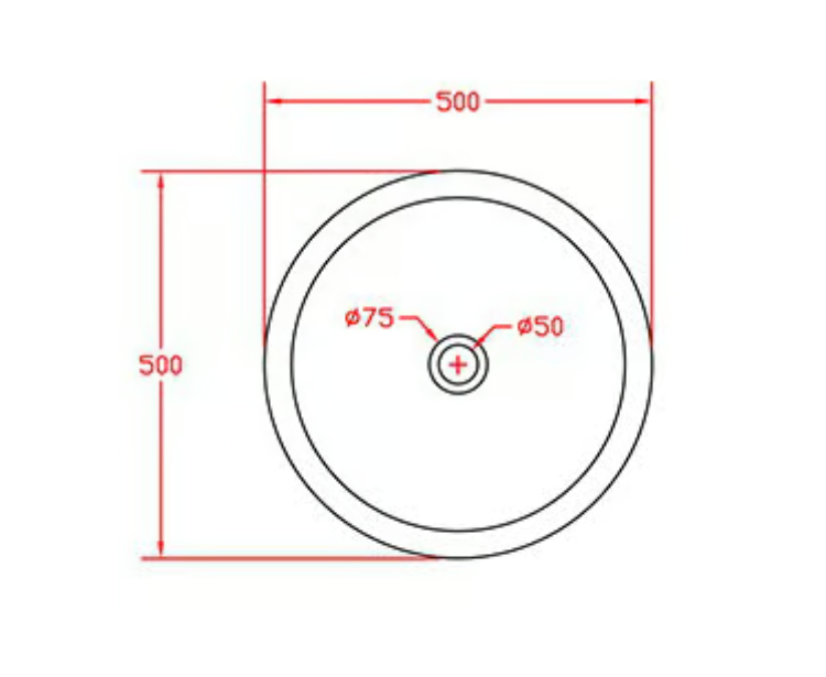 Freestanding Washbasin TWZ16 -  Solid Stone - 50x50x90cm