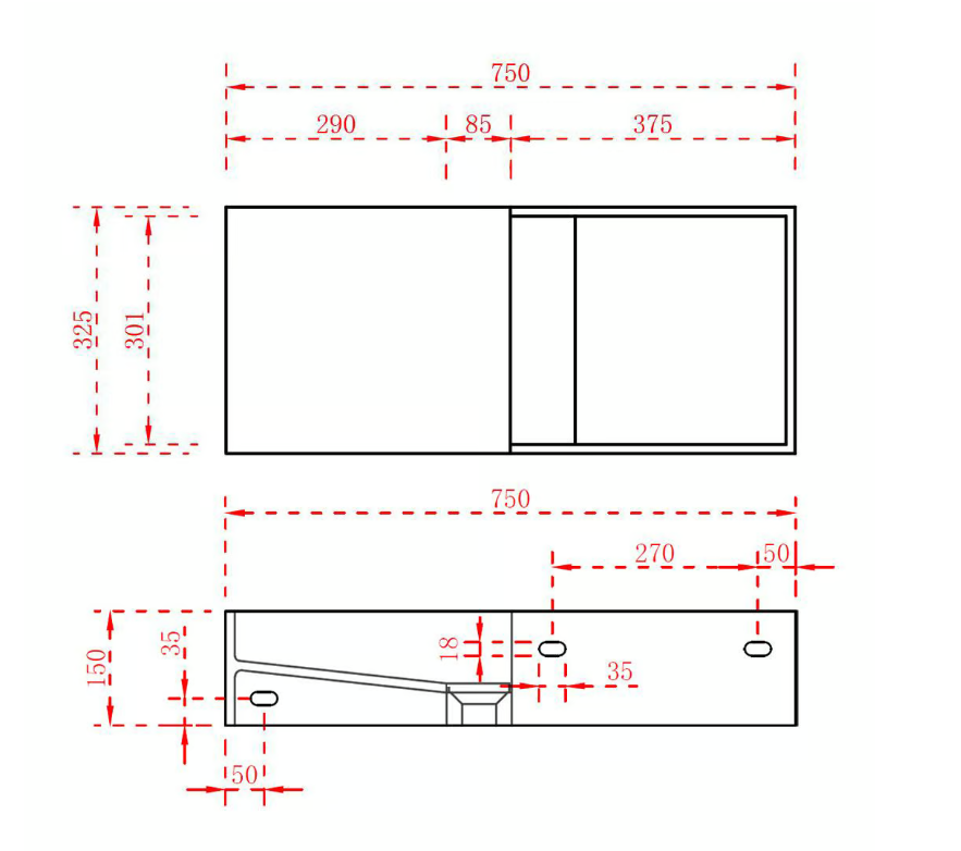 TWG08 wall-mounted washbasin in mineral cast