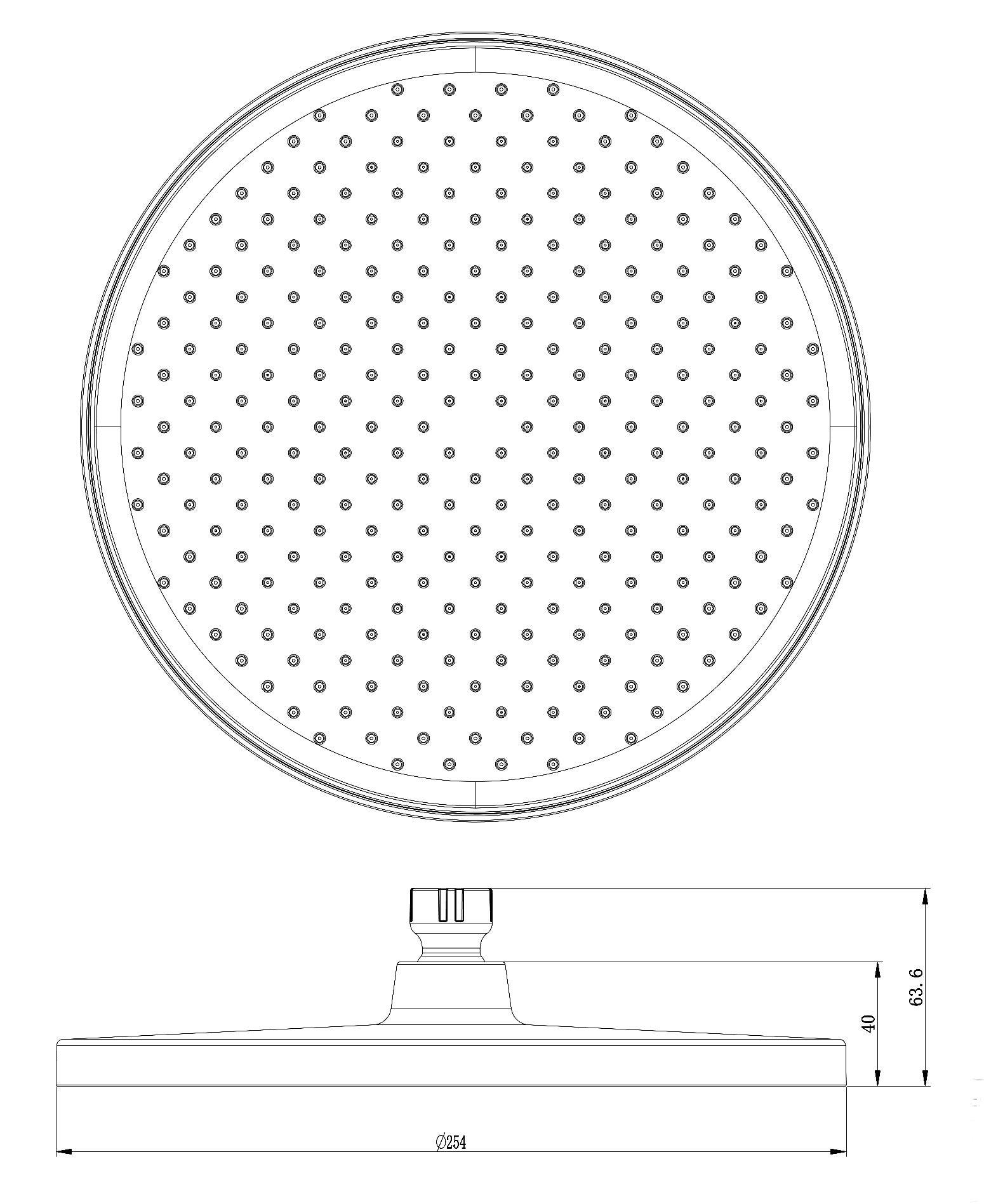 Design shower column thermostat 8221 BASIC