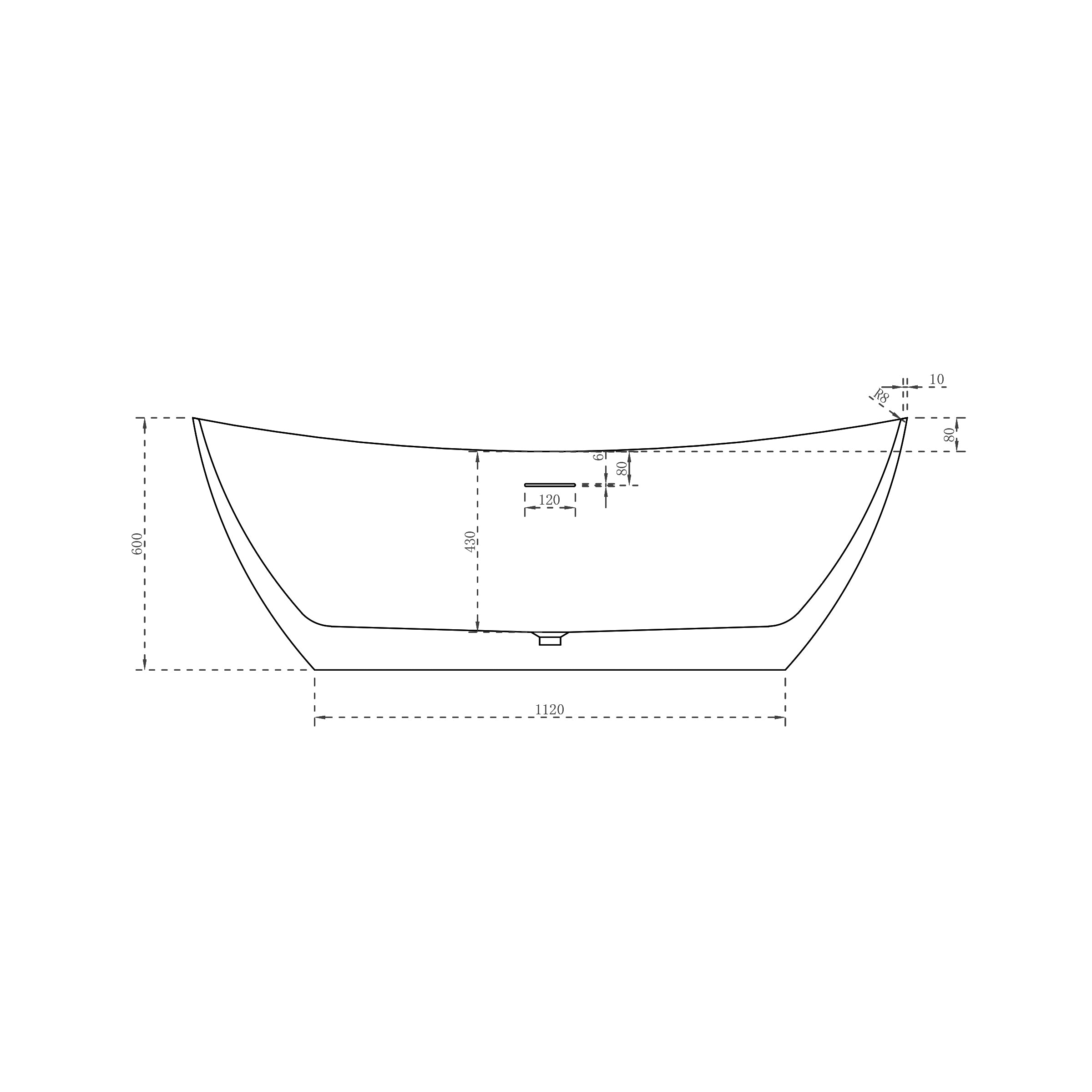 Freestanding bathtub DALIA Acrylic