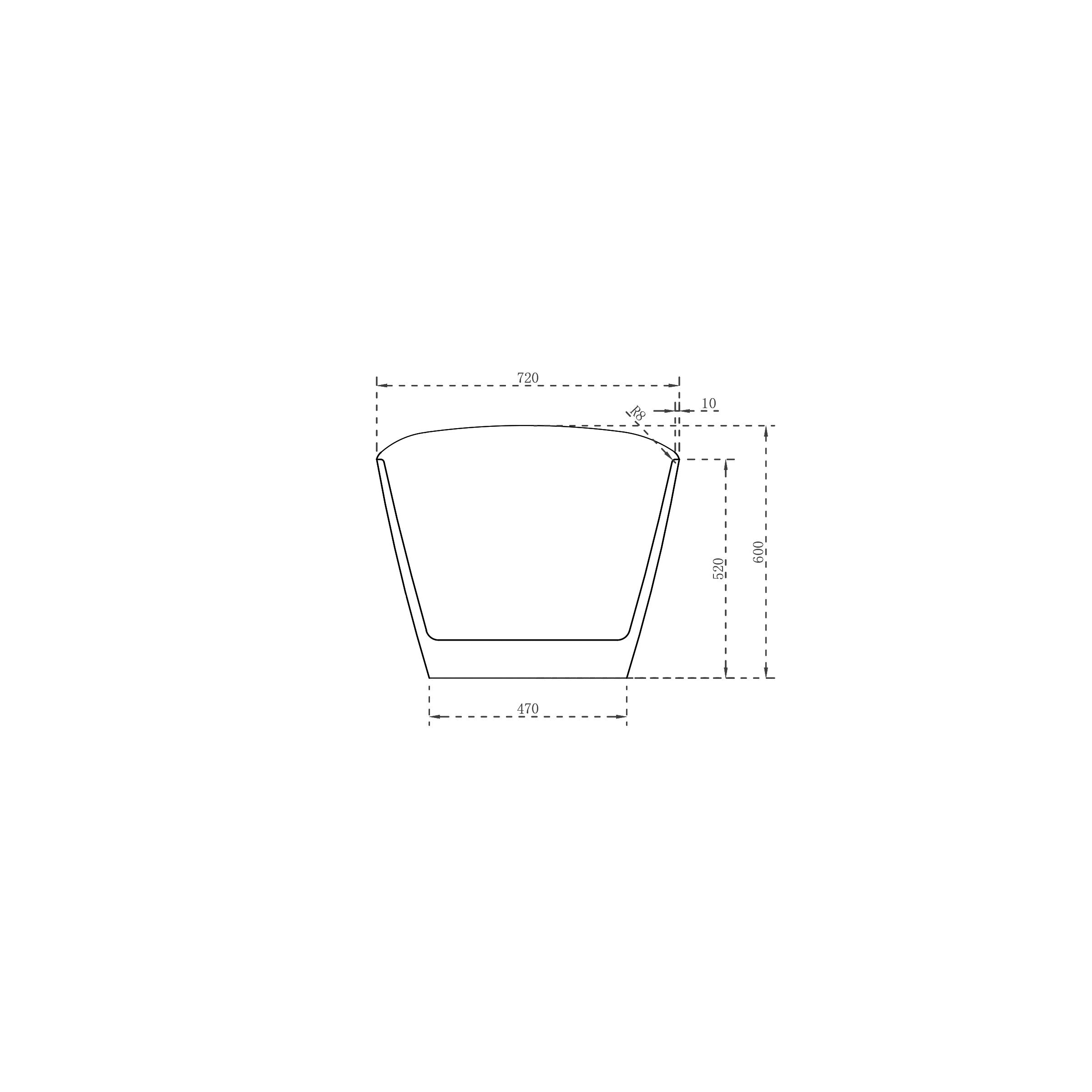 Freestanding bathtub DALIA