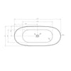 Freestanding bathtub DALIA
