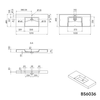 Cast marble wall-mounted washbasin BS6036