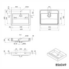 Wall-mounted washbasin Countertop basin BS6049