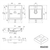 Wall-mounted washbasin Countertop basin BS6050