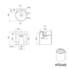 Wall-mounted washbasin NT2440 in mineral cast