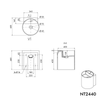 Wall-mounted washbasin NT2440 in mineral cast