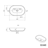 Countertop washbasin O-540