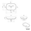 Countertop washbasin O-541