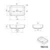 Countertop washbasin PB2133