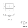 Countertop washbasin TWA112