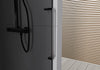 Matt Black Sliding Door Shower Enclosure DX906 FLEX - 8 mm Nano grey safety glass- selectable width 