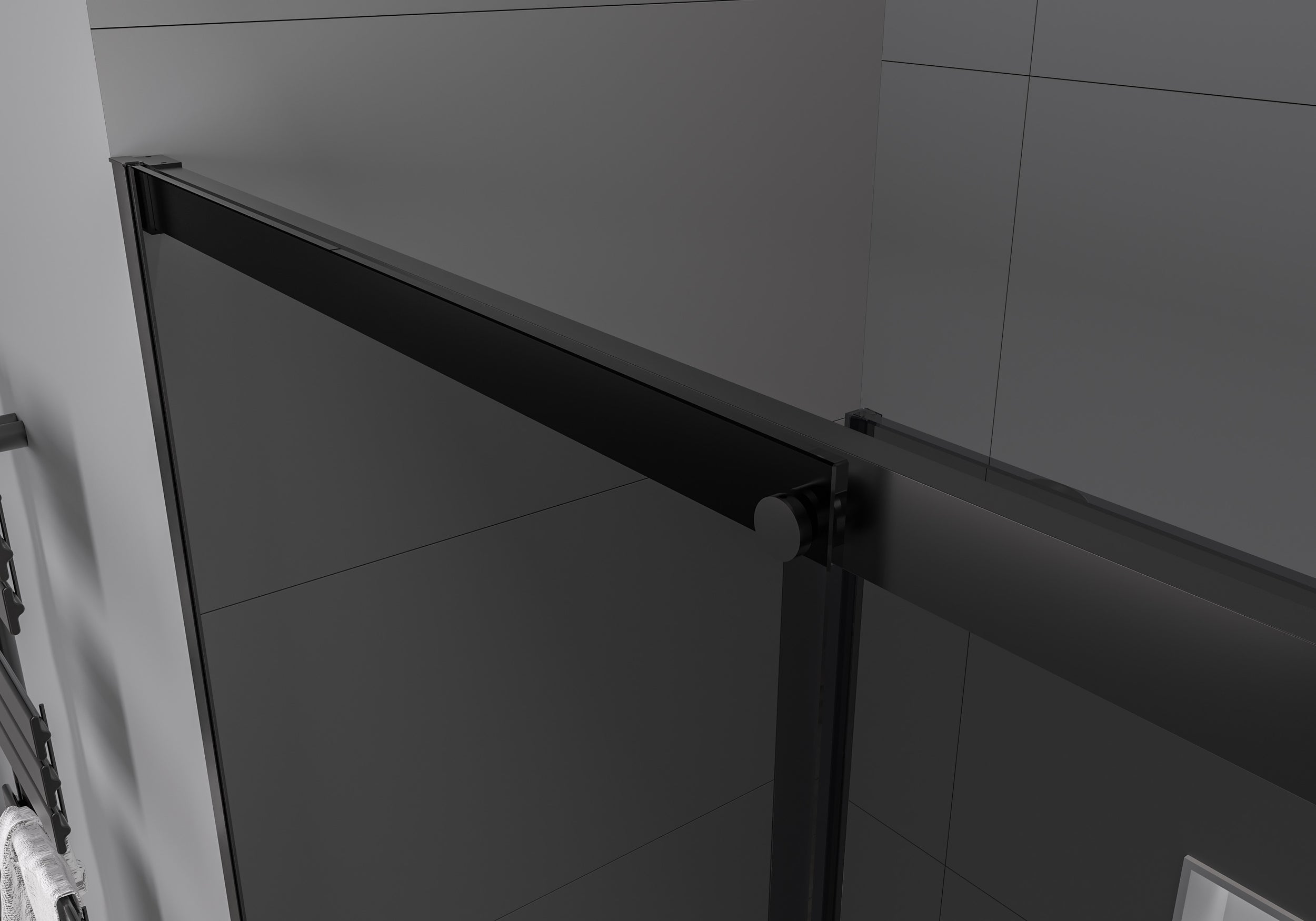 Corner shower with sliding door Soft-Close DX906 FLEX