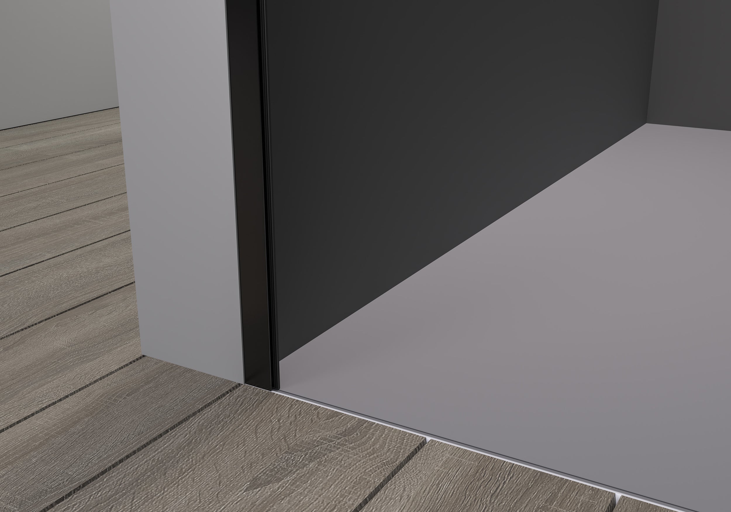 Corner shower with sliding door Soft-Close DX906 FLEX