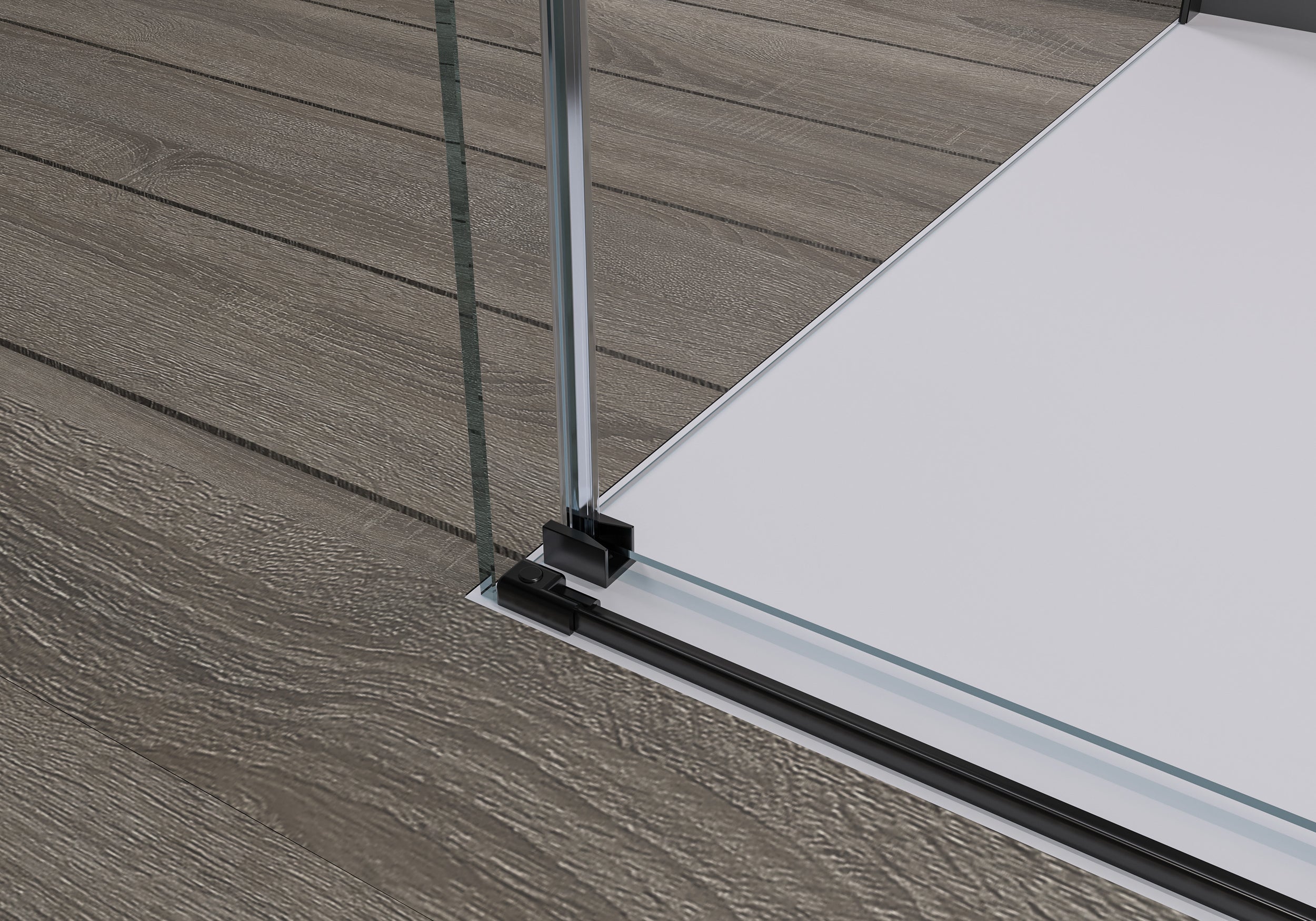 Corner shower with sliding door Soft-Close DX906 FLEX