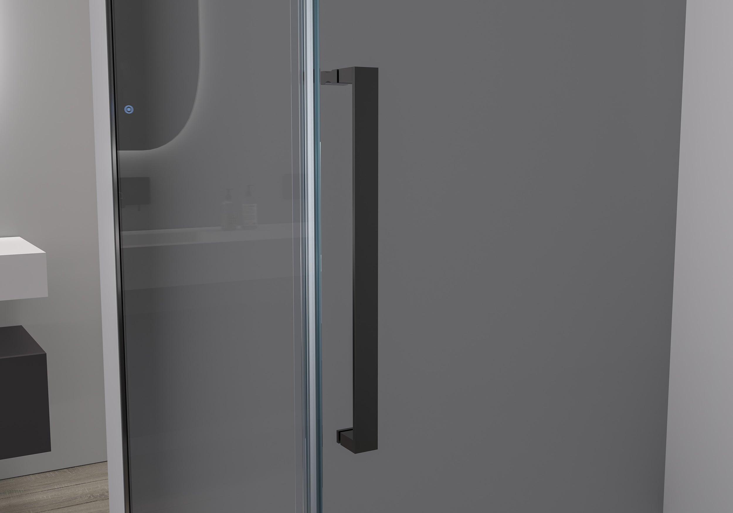 Corner shower with sliding door Soft-Close DX906 FLEX