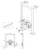 Wall-mounted bidet pre-wall element G30013A
