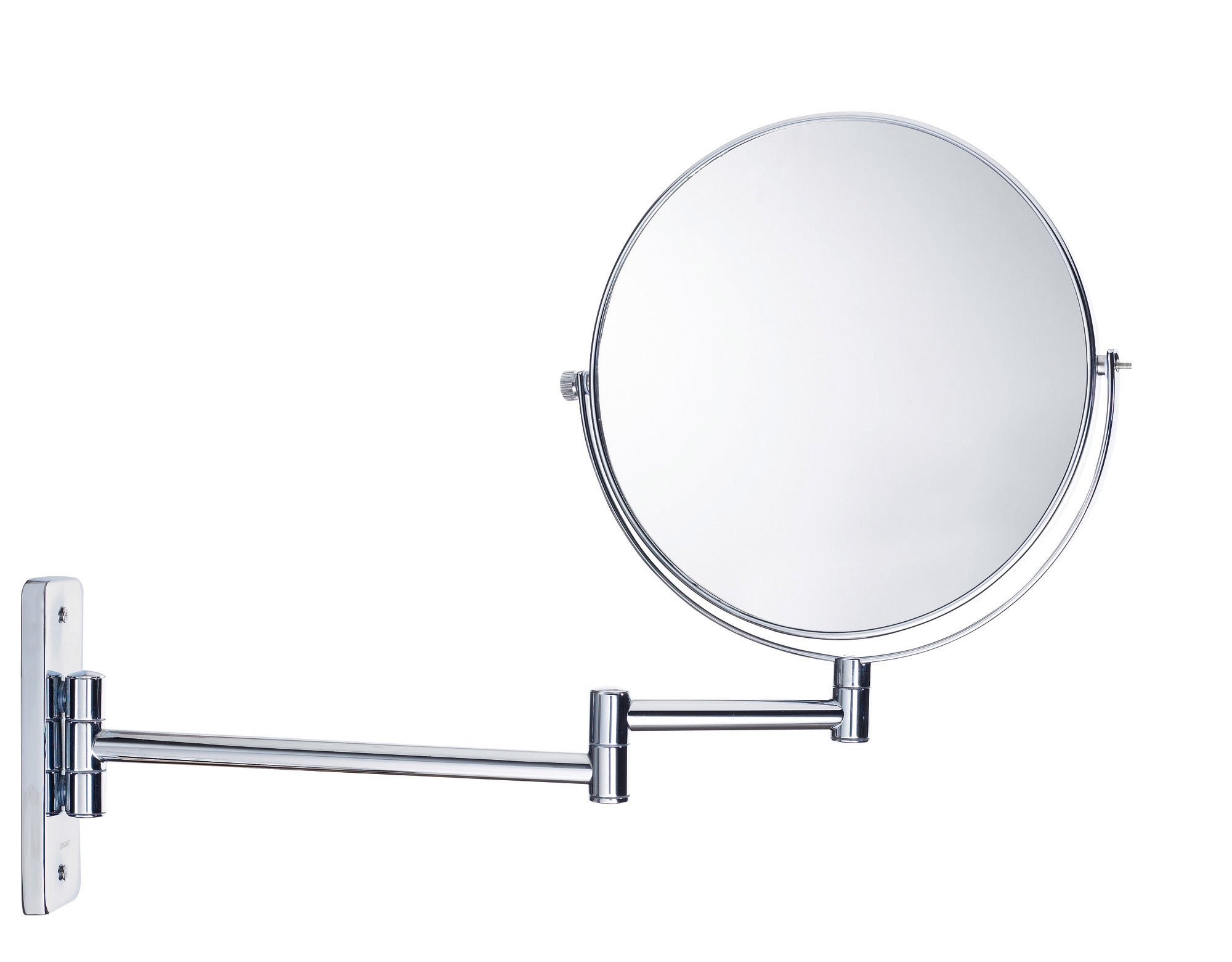 Duravit D-Code vanity mirror, swivel, Ø 20 cm, chrome