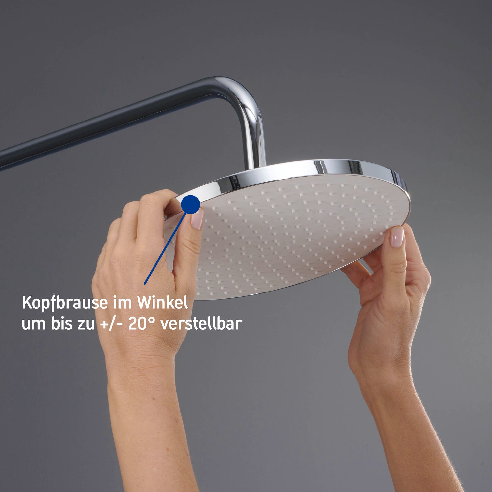Duravit shower system with thermostat & glass shelf