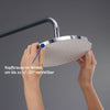Duravit shower system with thermostat & glass shelf