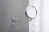 Duravit D-Code vanity mirror, swivel, Ø 20 cm, chrome