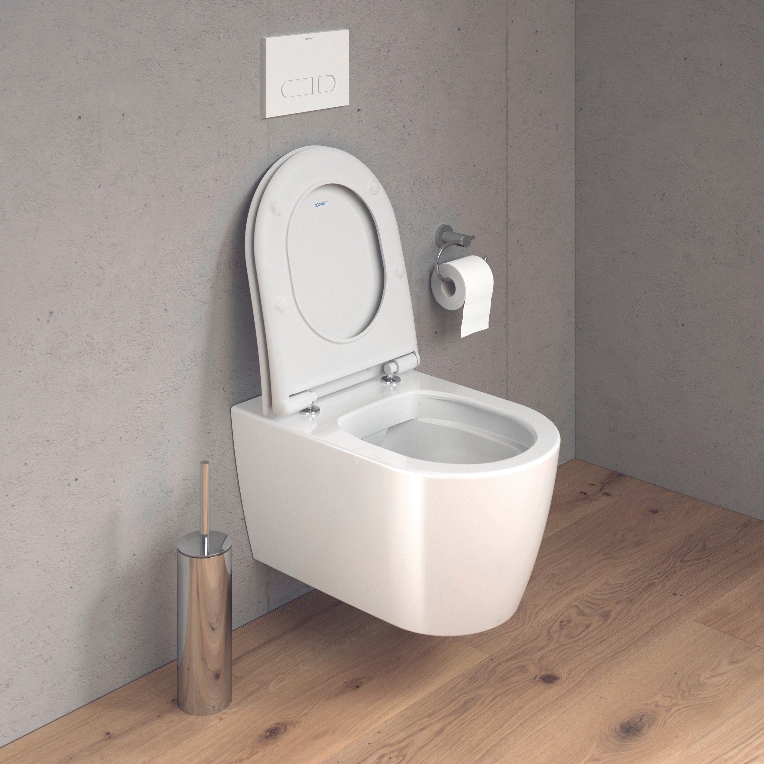 Duravit Soleil wall-hung WC set with toilet seat - concealed fixing