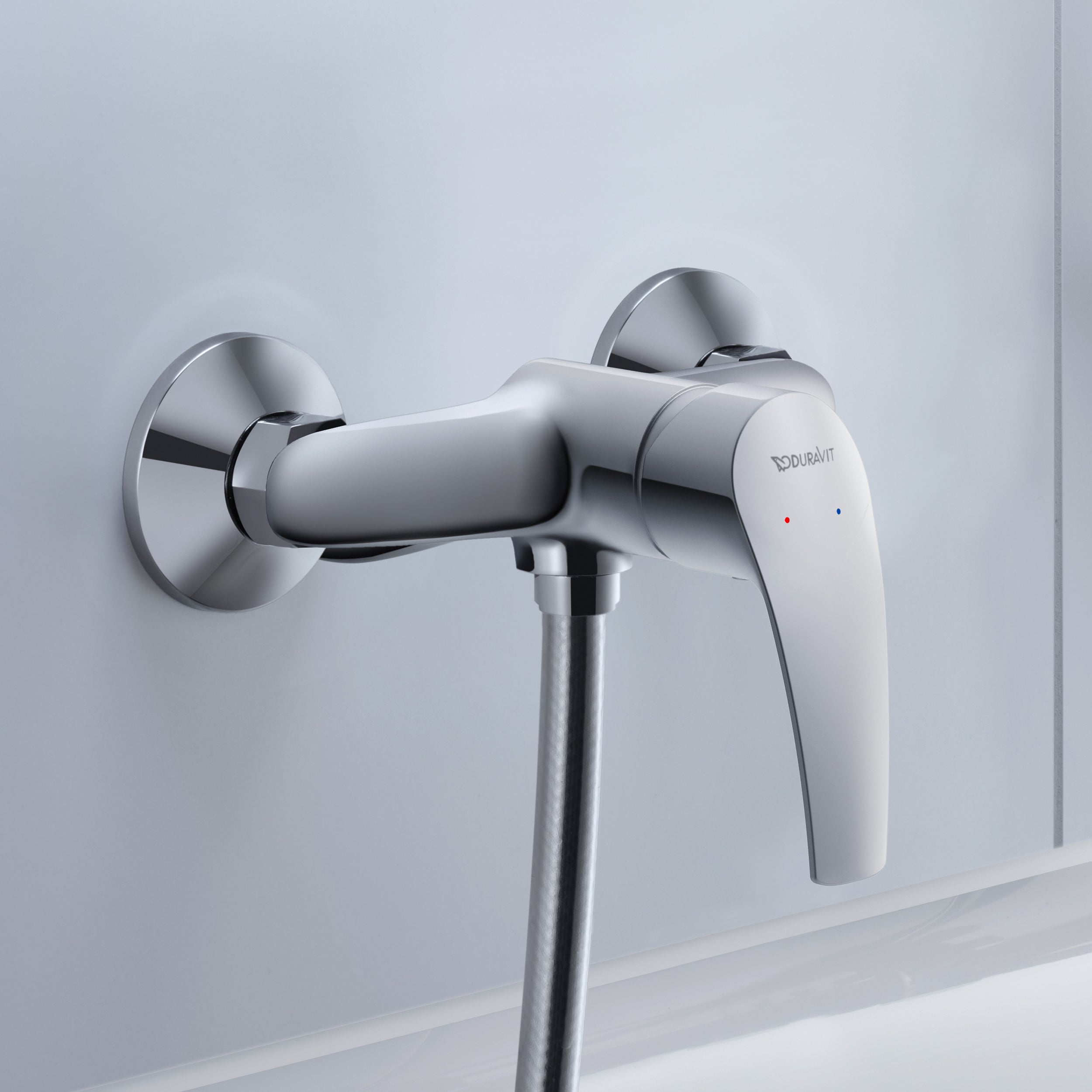 Duravit DuraVelez shower mixer, surface-mounted, 1 consumer, chrome