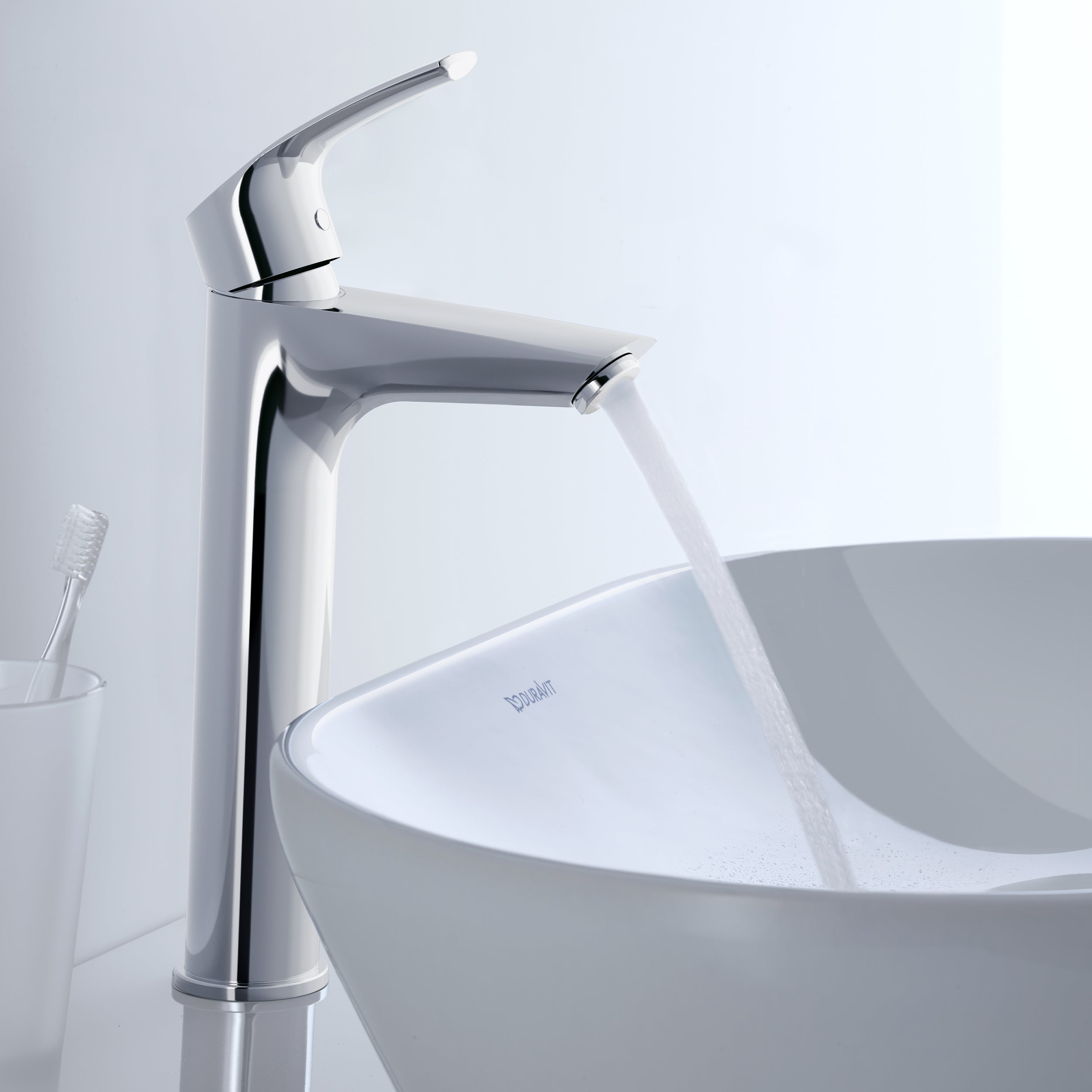 Duravit DuraVelez basin mixer, 27.2 cm (size L), chrome